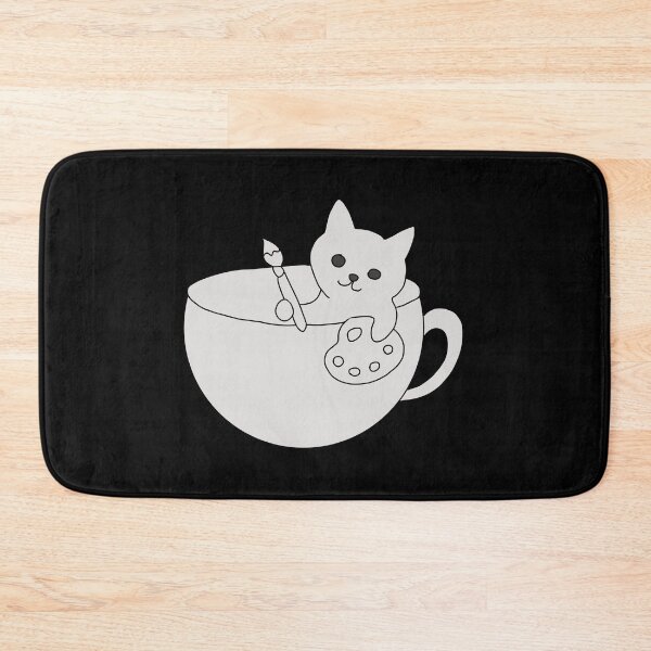 Item preview, Artist Cat Painting Inside a Coffee Cup  designed and sold by LeshanArt.