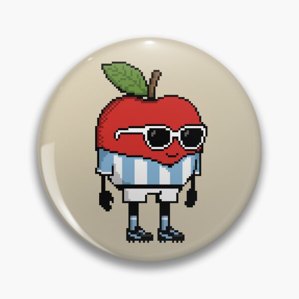 Item preview, Apple Pixel in a Soccer Uniform 13 designed and sold by White Rim Mates.