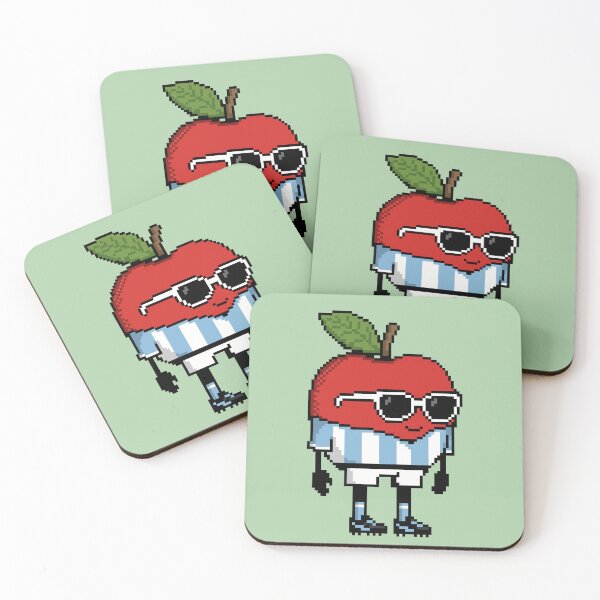 Item preview, Apple Pixel in a Soccer Uniform 13 designed and sold by White Rim Mates.