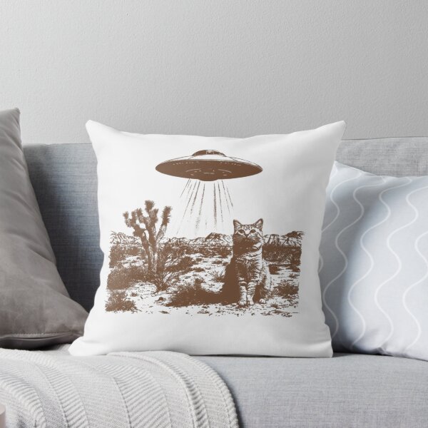 Item preview, Vintage UFO Cowboy Cat Meme designed and sold by Aureliuszorp.