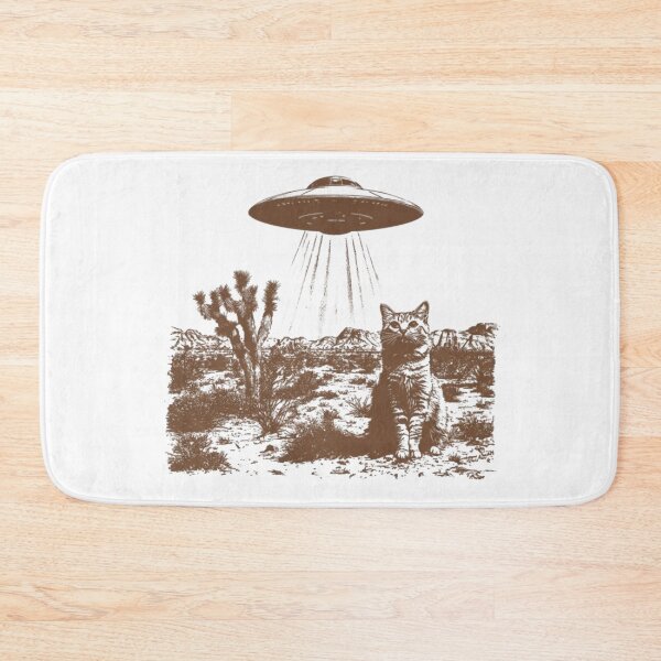 Item preview, Vintage UFO Cowboy Cat Meme designed and sold by Aureliuszorp.