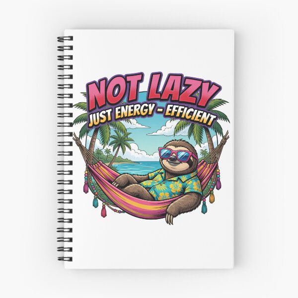 Item preview, Not Lazy Just Energy Efficient Sloth designed and sold by TshirtsOnline-.