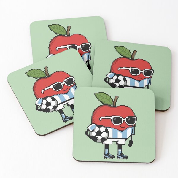Item preview, Apple Pixel in a Soccer Uniform 14 designed and sold by White Rim Mates.