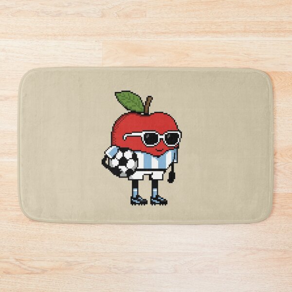 Item preview, Apple Pixel in a Soccer Uniform 14 designed and sold by White Rim Mates.