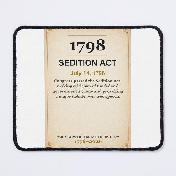 Item preview, America 250 | Sedition Act | 1798 designed and sold by ariksworld.