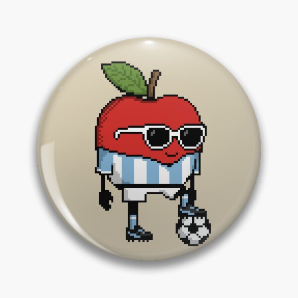 Item preview, Apple Pixel in a Soccer Uniform 15 designed and sold by White Rim Mates.