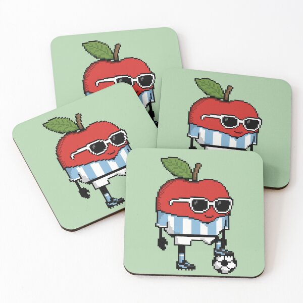 Item preview, Apple Pixel in a Soccer Uniform 15 designed and sold by White Rim Mates.