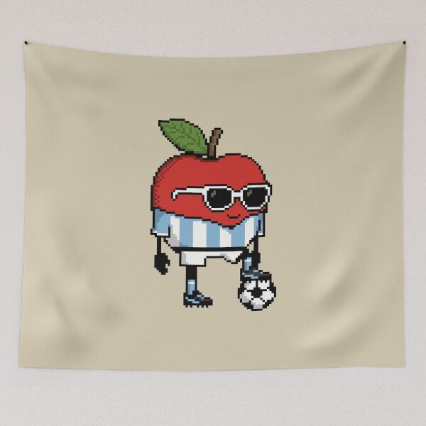 Item preview, Apple Pixel in a Soccer Uniform 15 designed and sold by White Rim Mates.