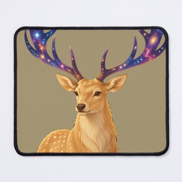 Item preview, Celestial Galaxy Deer — Starry Antlers Sticker designed and sold by NUFADE.
