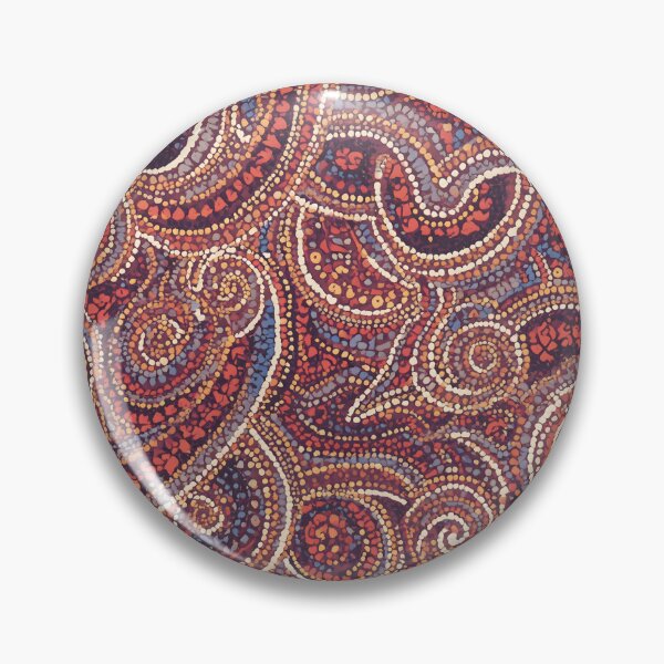 Item preview, Aboriginal Inspired Dot Art - Dark Colorful Circulars Pattern designed and sold by GrinGalore.