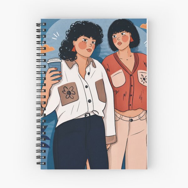 Item preview, Coffee Break Best Friends | Modern Women Portrait Illustration designed and sold by anasequea.