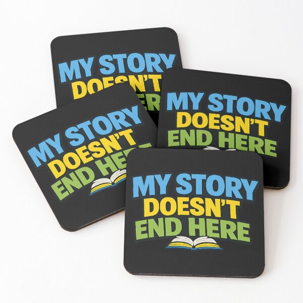 Item preview, My Story Doesn't End Here Inspirational Typography designed and sold by TeeTimeTreasure.