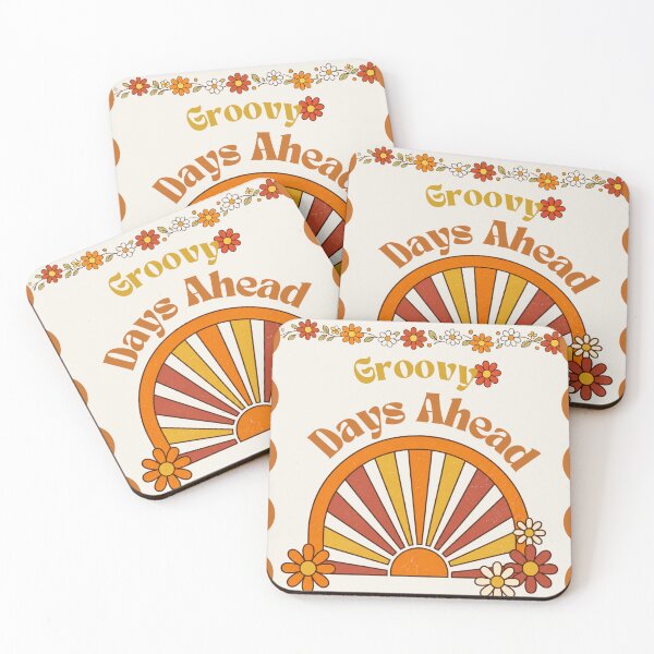 Item preview, Groovy Days Ahead Retro Floral Sunset Vintage 70s Design designed and sold by ByMorad.