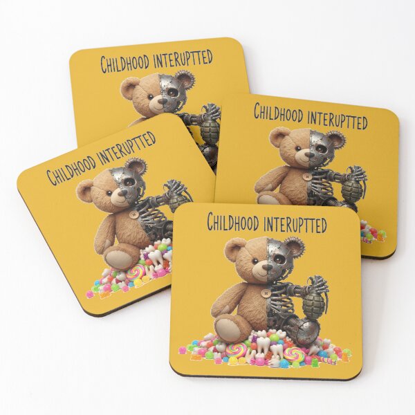 Item preview, Childhood Interrupted – Broken Teddy Bear, Lost Innocence & Childhood Trauma designed and sold by puzzell.