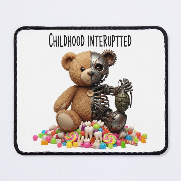 Item preview, Childhood Interrupted – Broken Teddy Bear, Lost Innocence & Childhood Trauma designed and sold by puzzell.