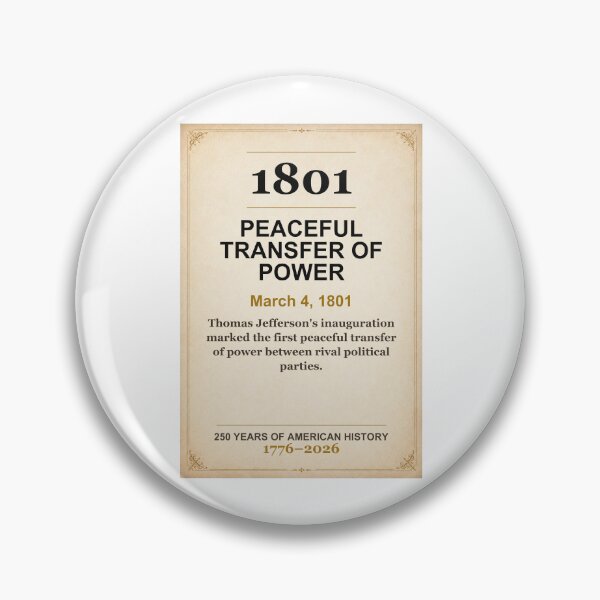 Item preview, America 250 | Peaceful Transfer of Power | 1801 designed and sold by ariksworld.