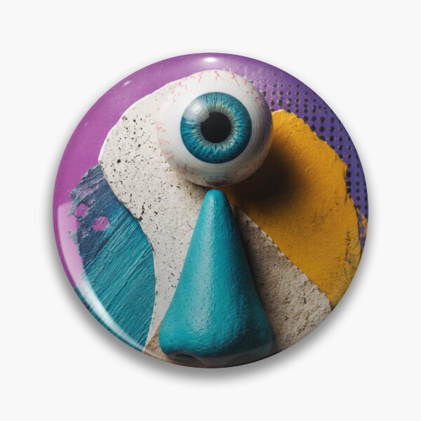 Item preview, Surreal Cyclops Mask | Abstract Pop Art Face | Modern Dreamcore Wall Art designed and sold by Sticleg.
