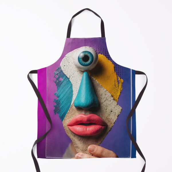 Item preview, Surreal Cyclops Mask | Abstract Pop Art Face | Modern Dreamcore Wall Art designed and sold by Sticleg.