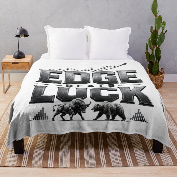 Item preview, Edge Beats Luck Trading Quote designed and sold by PipForgeStudio .