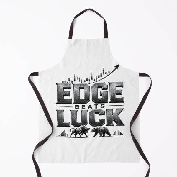 Item preview, Edge Beats Luck Trading Quote designed and sold by PipForgeStudio .