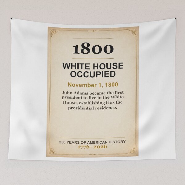 Item preview, America 250 | White House Occupied | 1800 designed and sold by ariksworld.