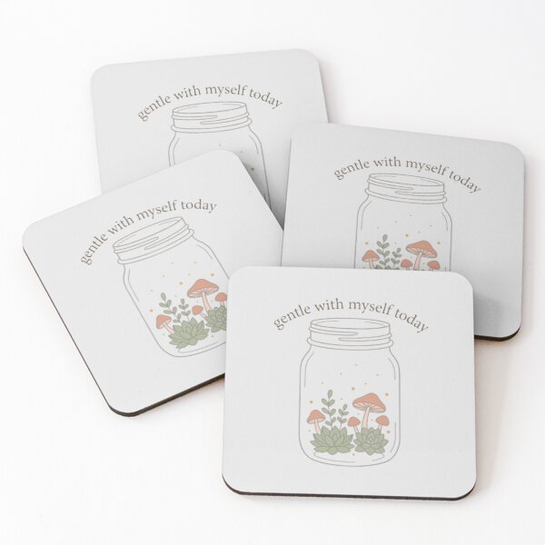 Item preview, Gentle With Myself Today – Mindful Self Care Typography Design designed and sold by CosmicQuietStudio.