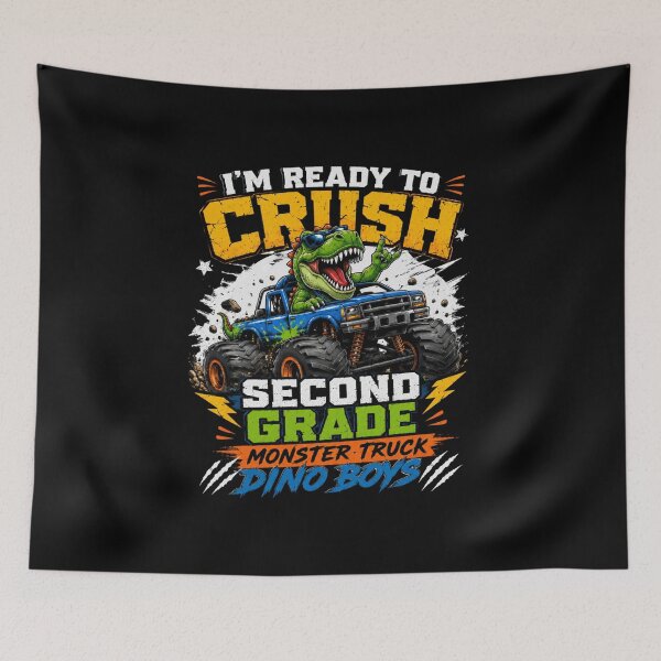 Item preview, I'm Ready to Crush Second Grade T-Shirt – Monster Truck Dino Boys Shirt, Back to School Kids Tee, Funny 2nd Grade Shirt designed and sold by Artimax-Studio.