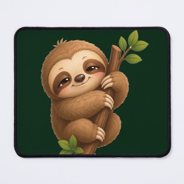Item preview, Cute Sloth — Kawaii Chibi Lazy Sticker Art designed and sold by NUFADE.