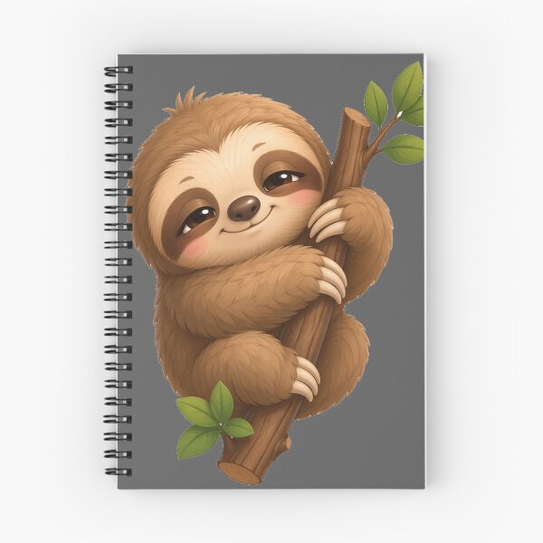 Item preview, Cute Sloth — Kawaii Chibi Lazy Sticker Art designed and sold by NUFADE.