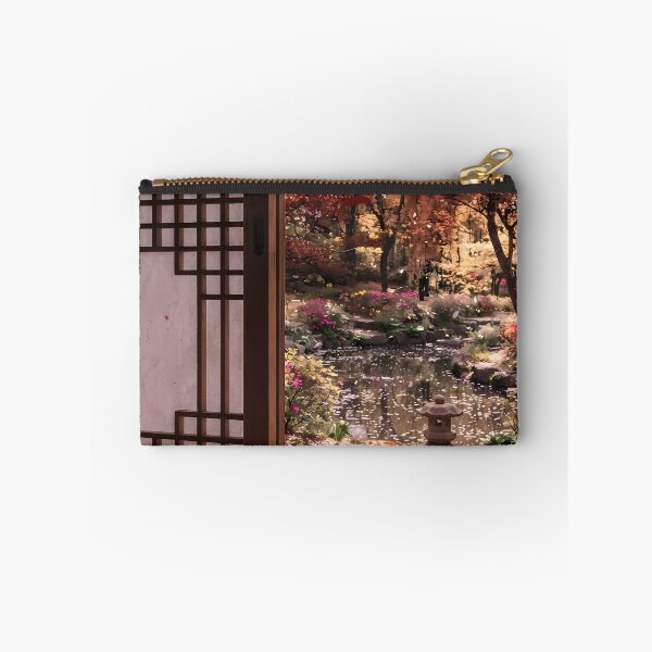 Item preview, Cozy Autumn Hanok Garden View with Warm Fall Colors designed and sold by SOOstudio73.