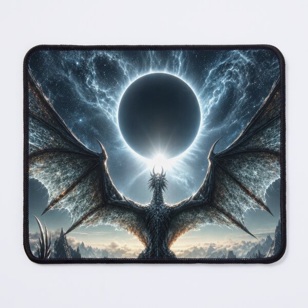Item preview, Eclipse Dragon | Celestial Fantasy Wall Art designed and sold by DrakariArt.