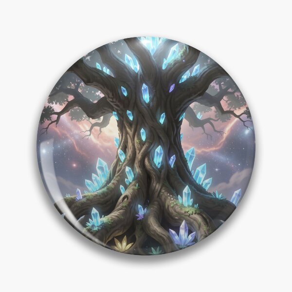 Item preview, Ancient Crystal Tree – Mystical Fantasy Art designed and sold by LittleBigGifts.