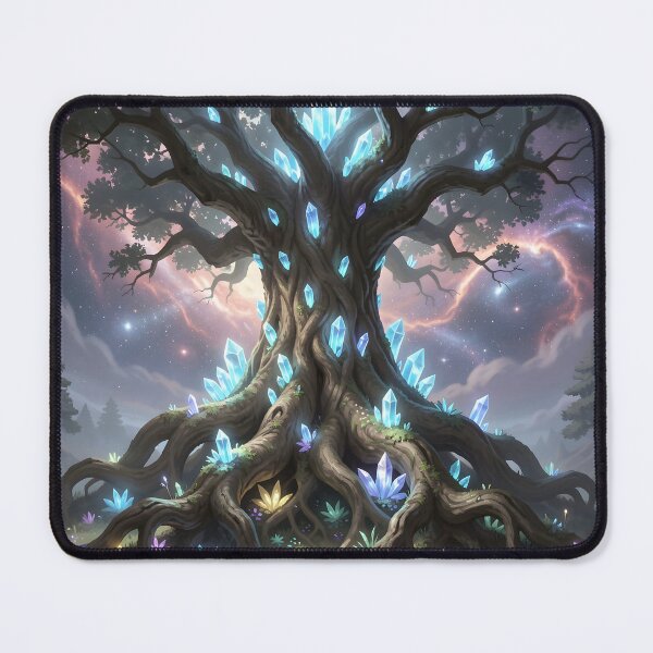 Item preview, Ancient Crystal Tree – Mystical Fantasy Art designed and sold by LittleBigGifts.