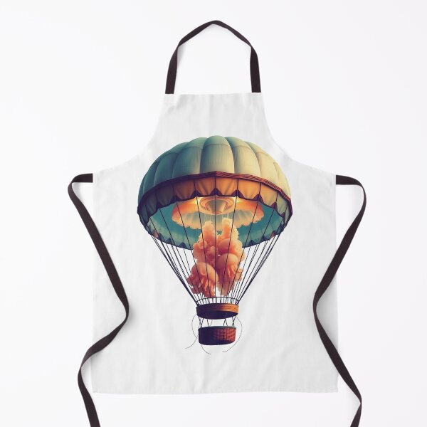 Item preview, A Hot-Air Balloon Made Of Jellyfish Retro 70S Trav designed and sold by QuirkThreadsCo.