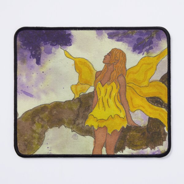 Item preview, Sunflower fairy in jacaranda tree designed and sold by Wren Faire Press Products.