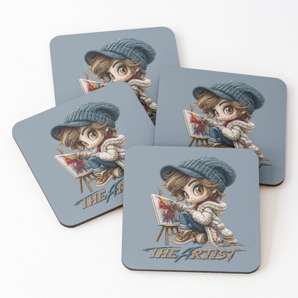 Item preview, Cute Little Artist Painting Masterpiece designed and sold by MegaNovaArt.