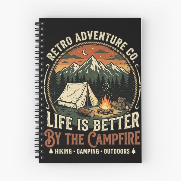 Item preview, Life Is Better By The Campfire Vintage Retro Camping Adventure Co designed and sold by PACS0011.