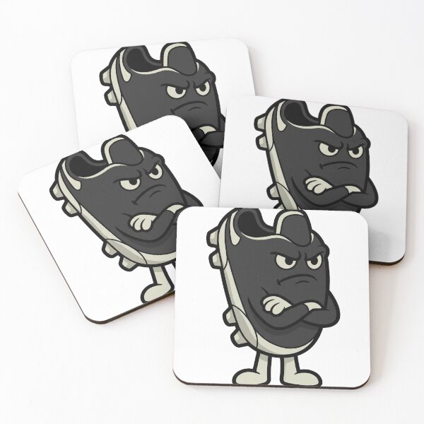 Item preview, Grumpy Soccer Cleat Cartoon Funny Football Boot designed and sold by BoyleDesignShop.