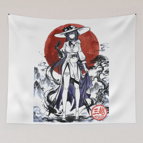 Item preview, The Dahlia Sumi-e designed and sold by Mitsugoshi.