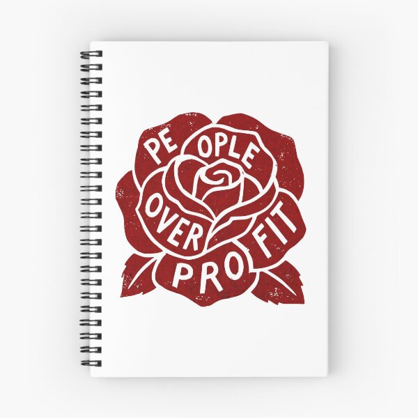 Item preview, People Over Profit - Red Socialist Rose designed and sold by Riot-And-Hope.