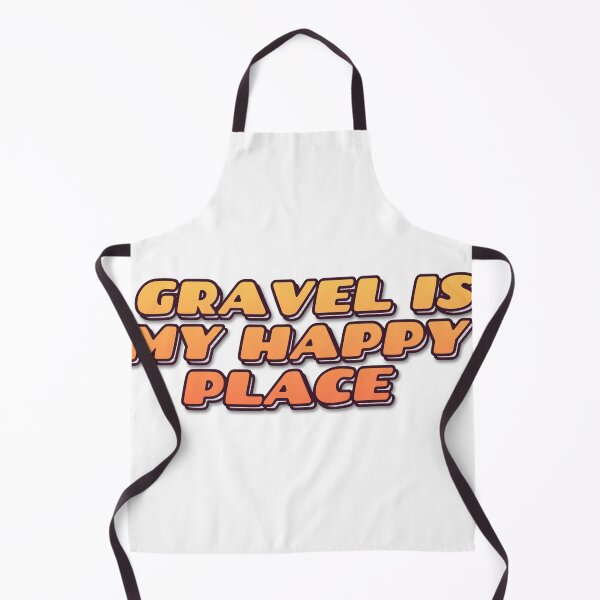 Item preview, "GRAVEL IS MY HAPPY PLACE" Retro Typography T-Shir designed and sold by QuirkThreadsCo.