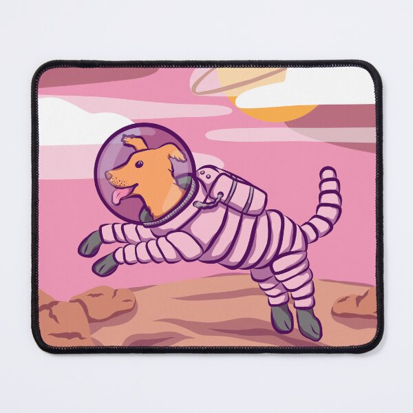 Item preview, Space Dog on planet designed and sold by Art by RiciRaccoon.