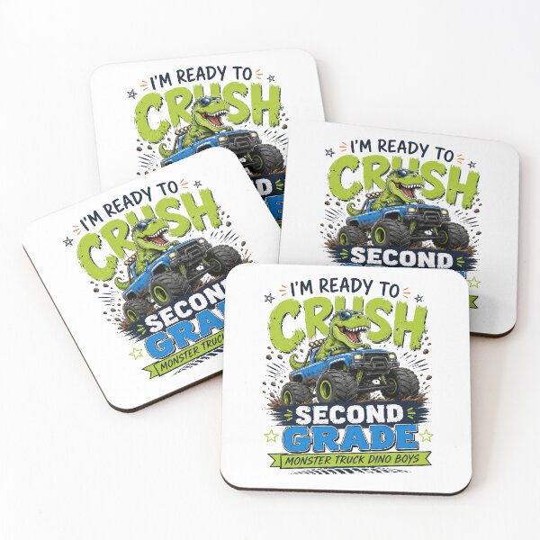 Item preview, I'm Ready to Crush Second Grade T-Shirt – Monster Truck Dino Boys Shirt, Back to School Kids Tee, Funny Shirt designed and sold by Artimax-Studio.