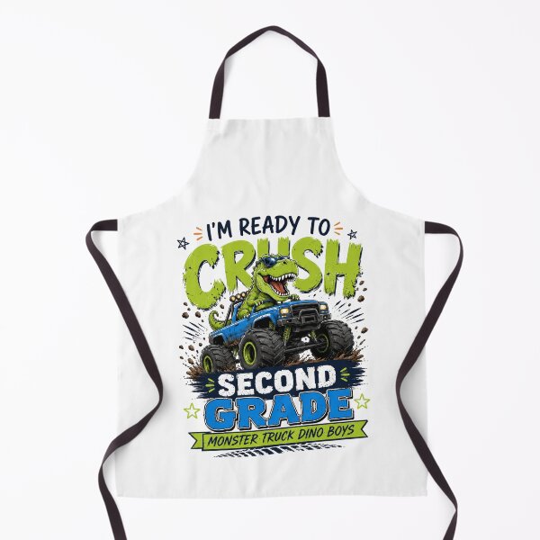 Item preview, I'm Ready to Crush Second Grade T-Shirt – Monster Truck Dino Boys Shirt, Back to School Kids Tee, Funny Shirt designed and sold by Artimax-Studio.