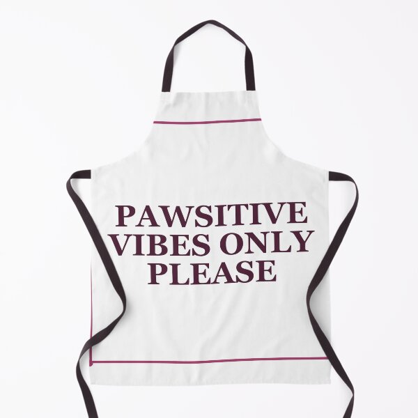 Item preview, "PAWSITIVE VIBES ONLY PLEASE" Minimalist Quote Sti designed and sold by QuirkThreadsCo.