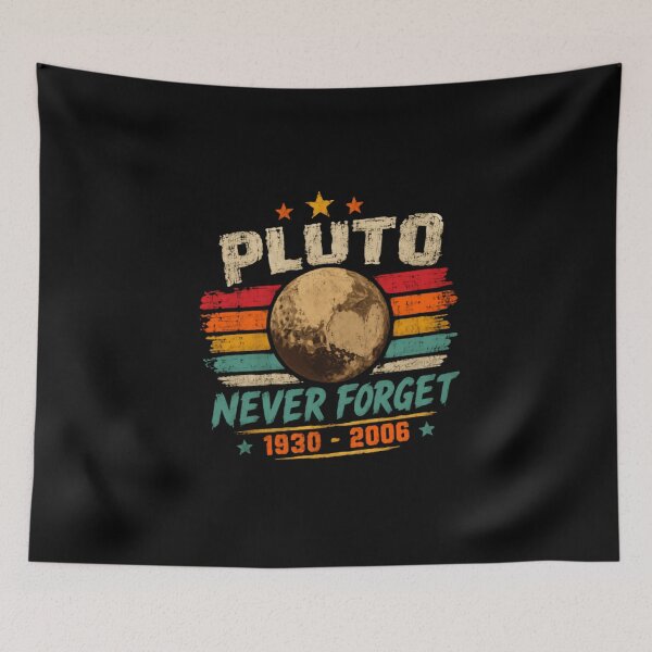 Item preview, Pluto Never Forget 1930 - 2006 Astronomy Space Planet Science Lover designed and sold by HumansStuck12.