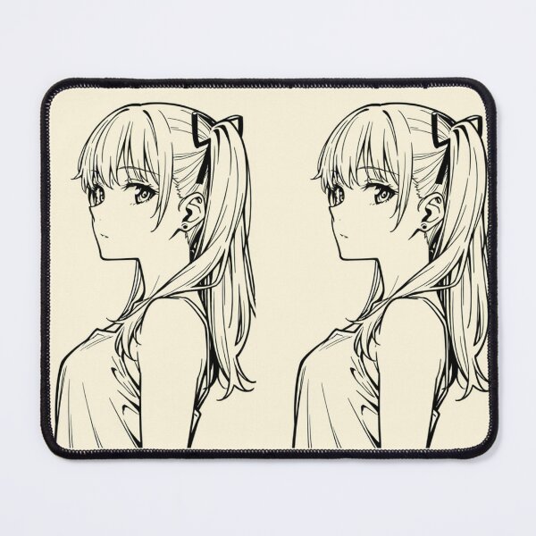 Item preview, Anime - Girl Ponytail Thoughtful Portrait designed and sold by AnimeShin.