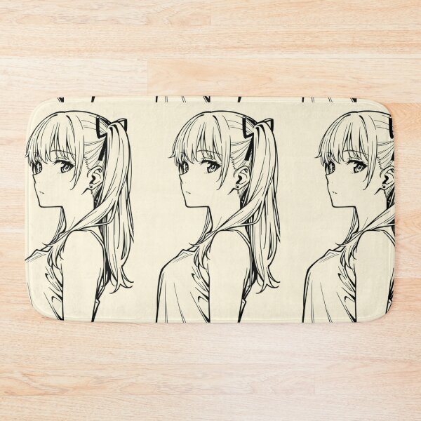 Item preview, Anime - Girl Ponytail Thoughtful Portrait designed and sold by AnimeShin.