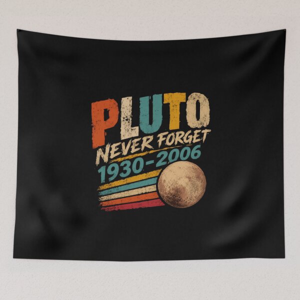 Item preview, Pluto Never Forget 1930-2006 Astronomy Planet Space Lover Science designed and sold by HumansStuck12.