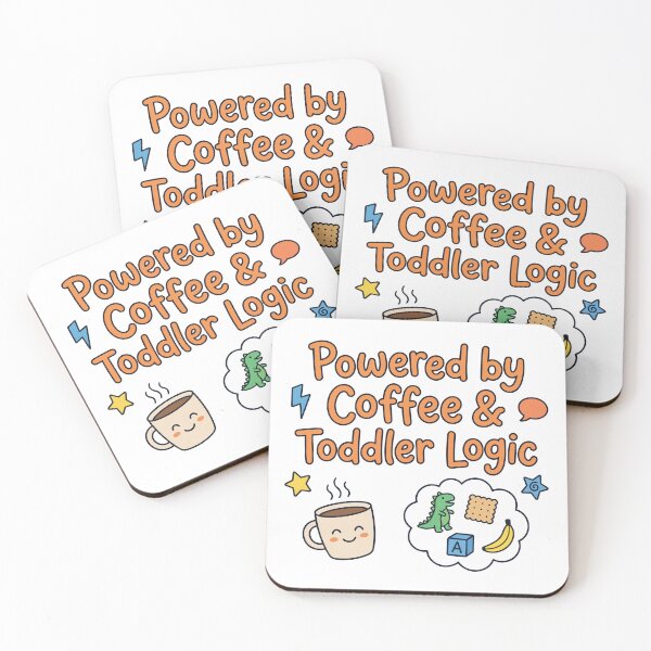 Item preview, Power by coffee and toddler logic designed and sold by Toddler Life Club.